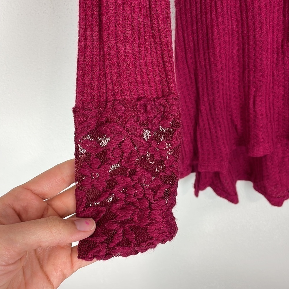 Torrid Inset Waffle Knit Tunic Top - Picture 8 of 10